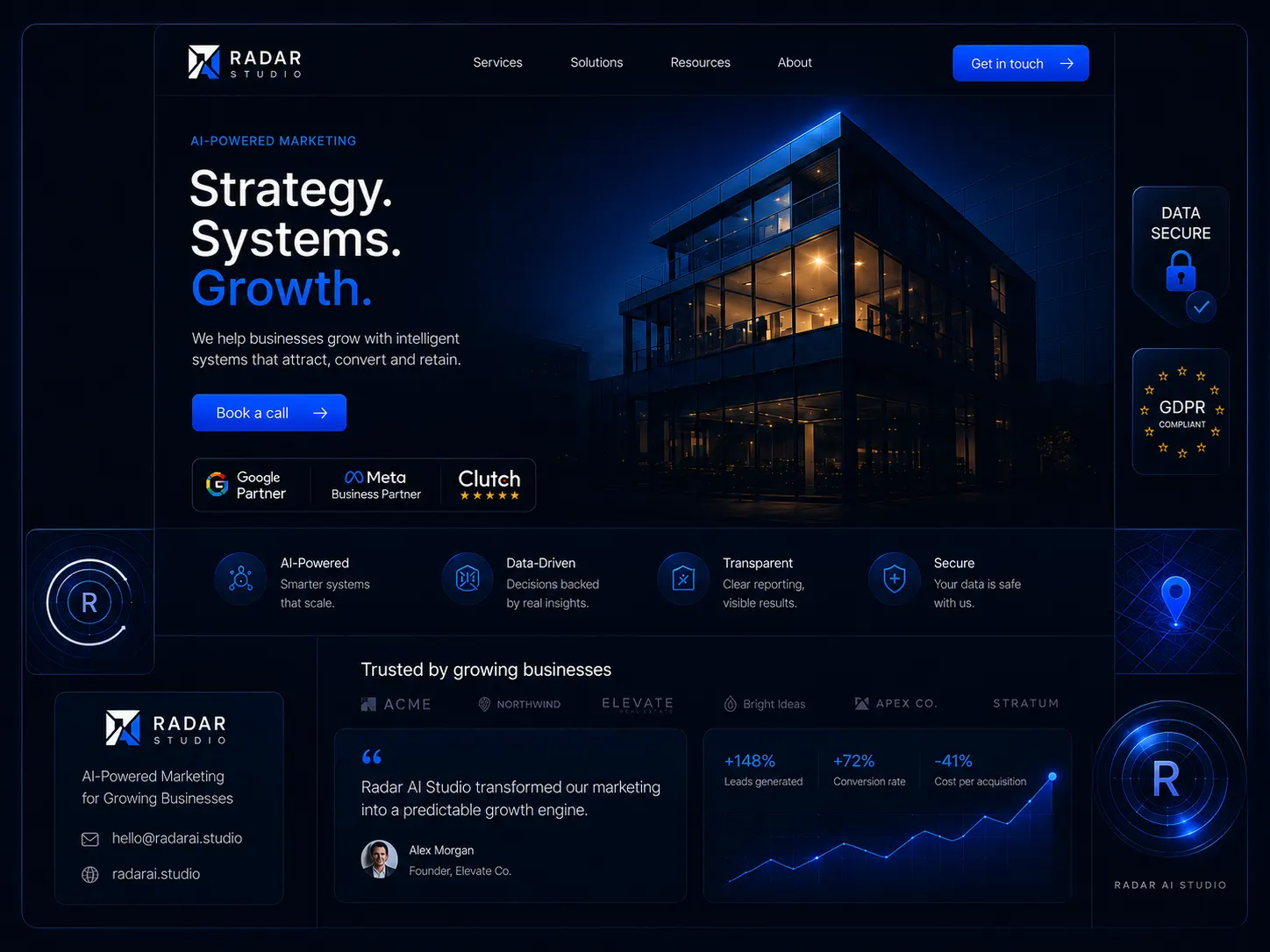 Brand trust website preview