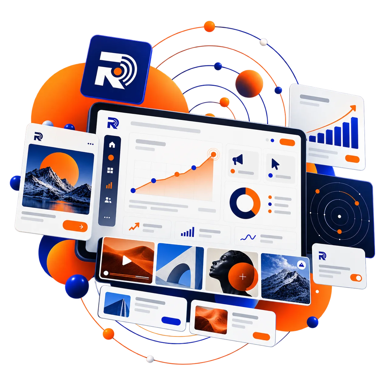 Digital advertising visual