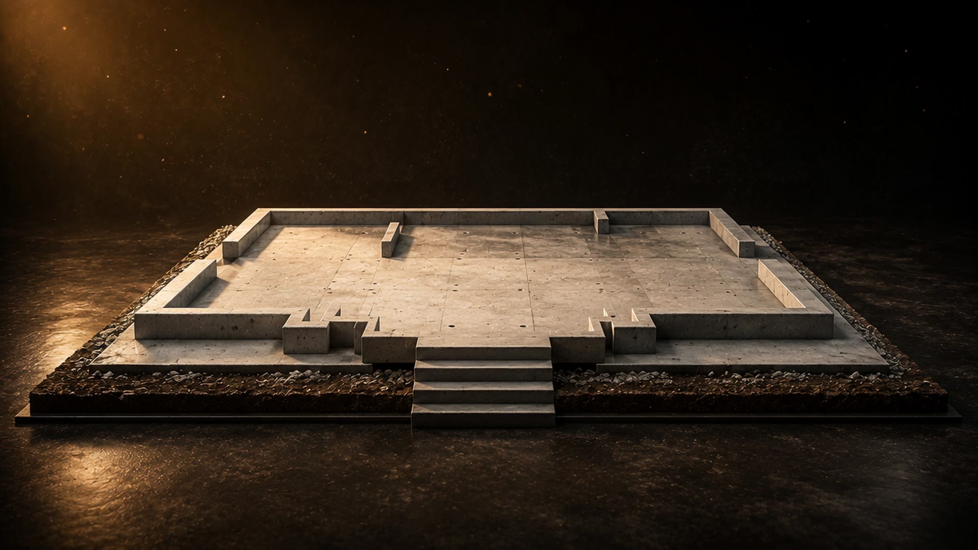Luxury villa assembly animation frame