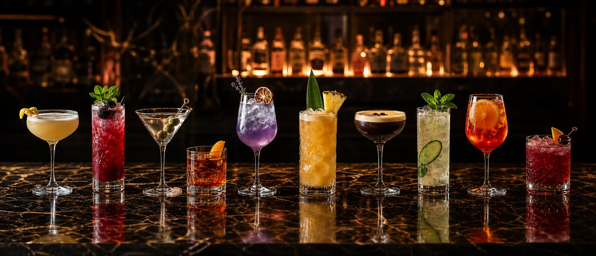 Ten After Dark hover bar cocktail interactive menu and Macau bar landing page preview