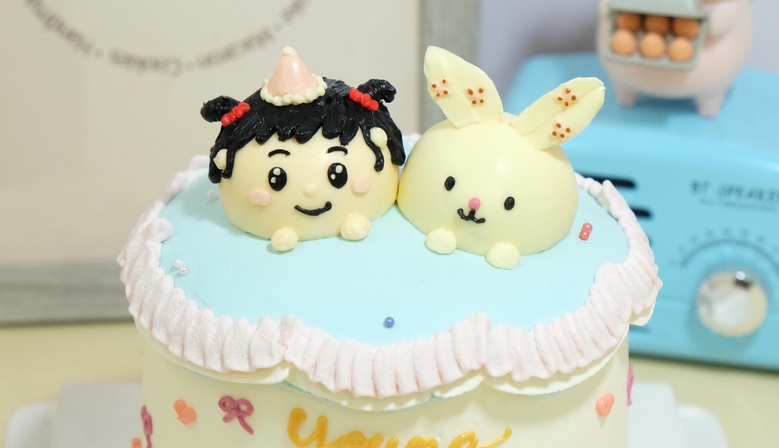 小豬與小兔派對蛋糕