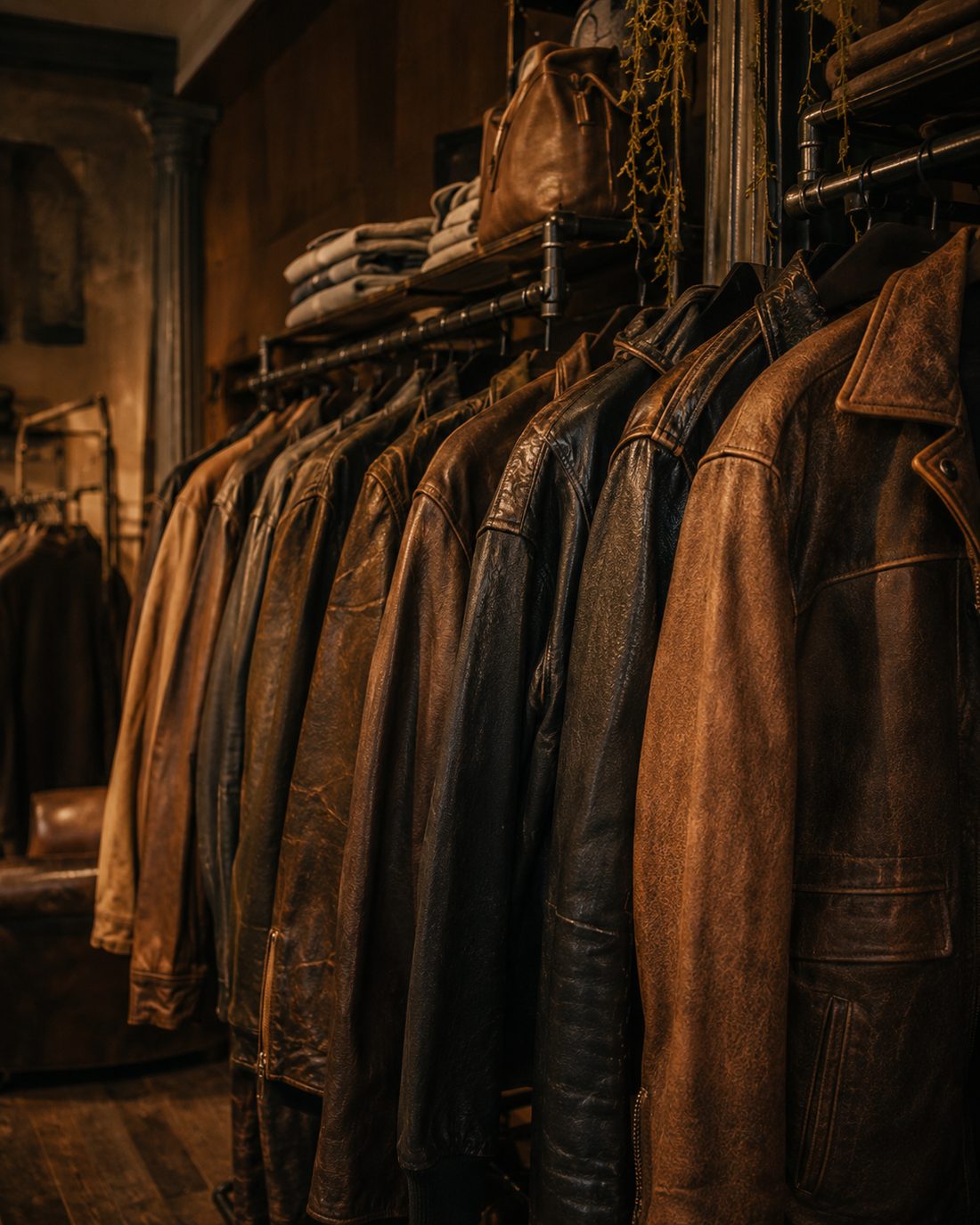 Vintage leather jackets